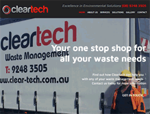 Tablet Screenshot of clear-tech.com.au